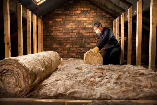 Well fitted loft insulation helps to reduce heat loss